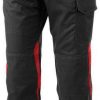 Kübler Vita cotton+ Trousers (2L46)black/mittelrot Ropa de trabajo