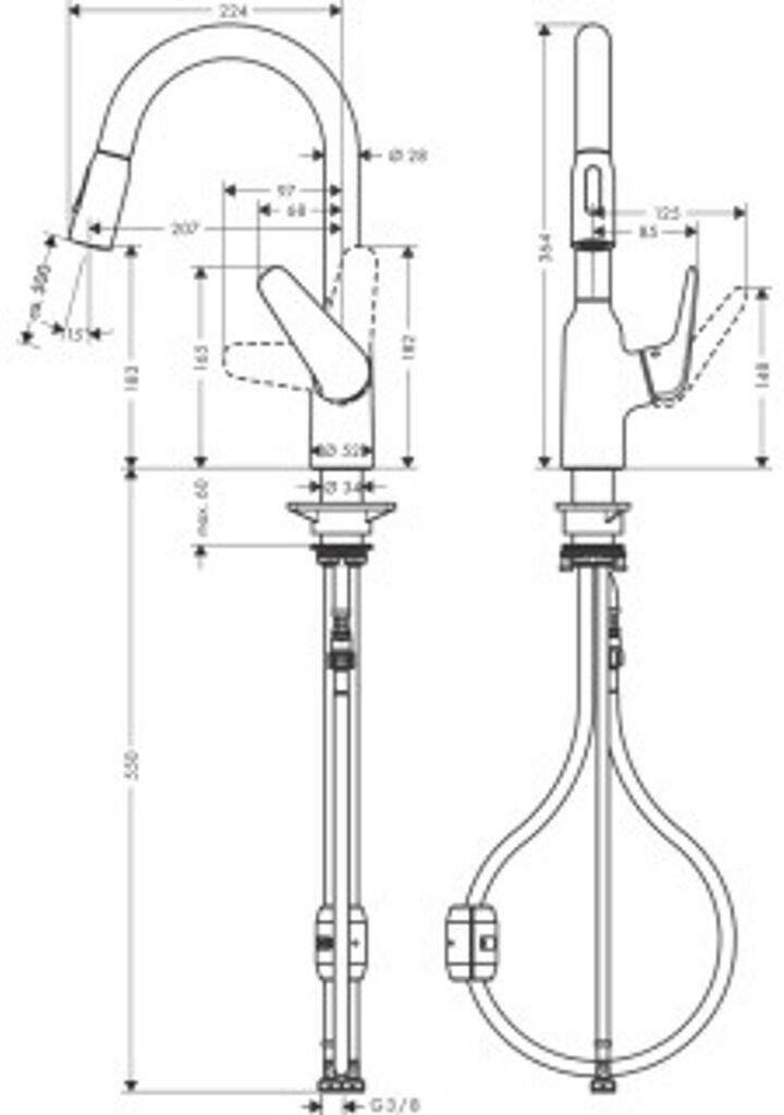 Hansgrohe 71862000 Grifería de cocina