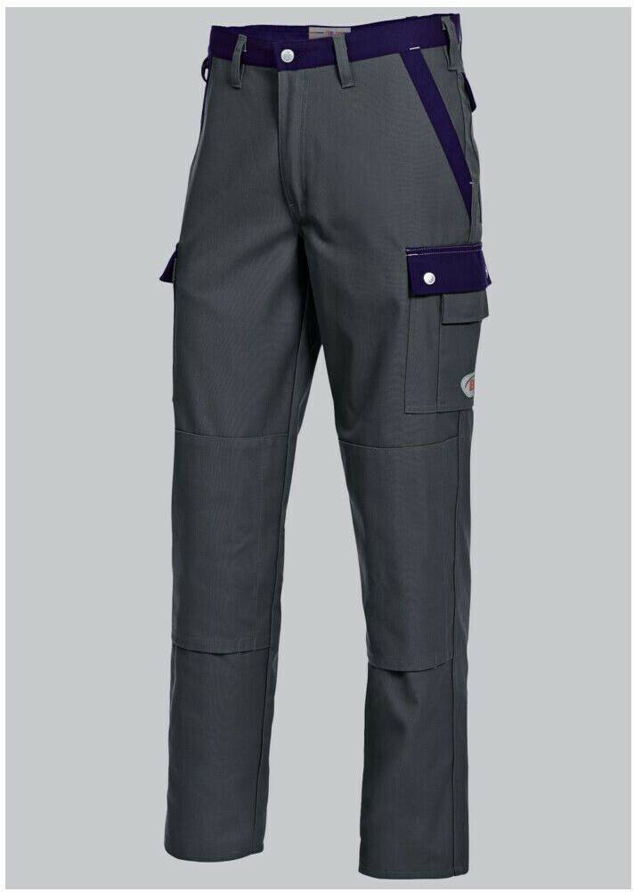 BP Comfort-Cargopants with knee pockets dark grey/navy Ropa de trabajo