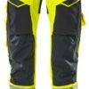 Mascot Pants with knee pockets Accelerate Safe hi-vis yellow/blackblue Ropa de trabajo