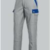 BP Comfort-Cargopants with knee pockets hellgrau/blue Ropa de trabajo