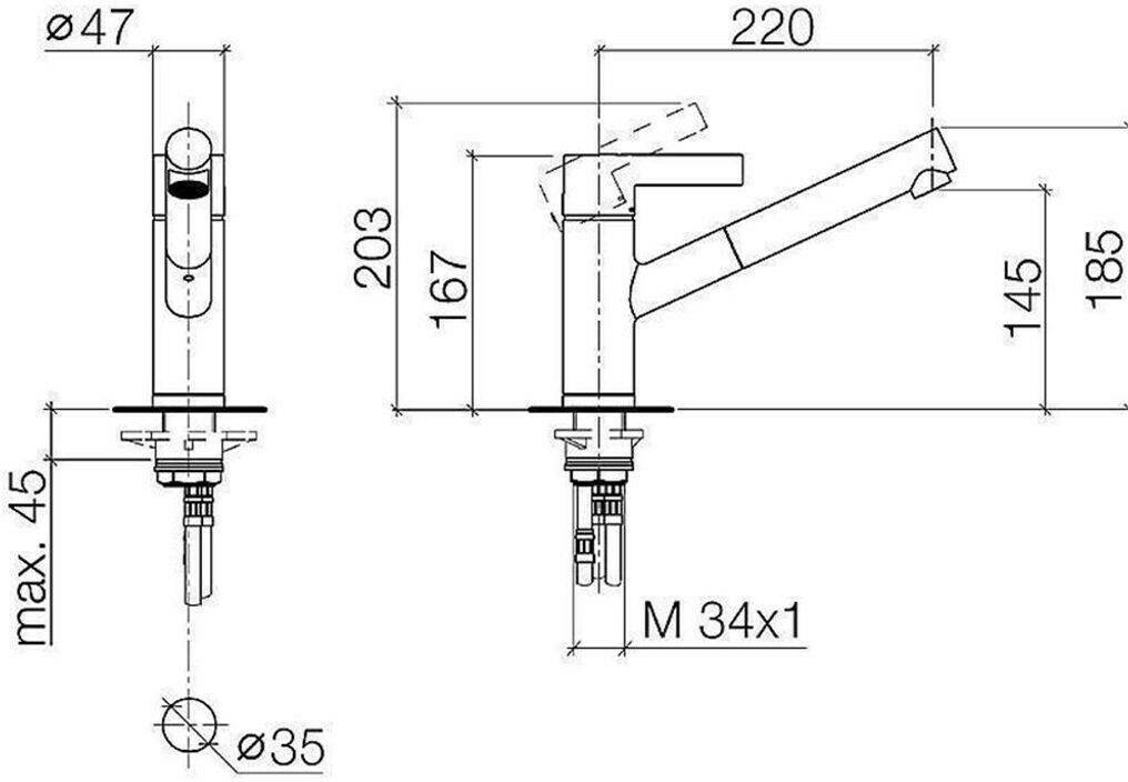 Dornbracht 33840760-46 Grifería de cocina