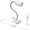 ledscom.de Clamp light, gooseneck WAIKA, switch, matt white, 1x GU10 max. 15W Lámparas