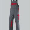 BP Multinorm-Dungarees APC2 with Reflexstreifen dark grey/red Ropa de trabajo