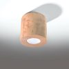 Lámparas Sollux SL.0492 ceiling light ORBIS wood L: 10, W: 10, H: 10, socket GU10, dimmable