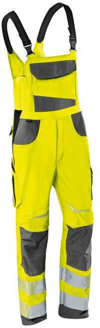 Kübler PSA REFLECTIQ Dungarees (3207)LatzTrousers yellow/anthracite Ropa de trabajo