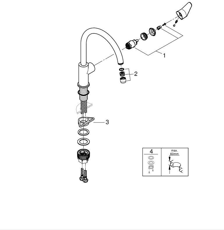 GROHE 31554001 Grifería de cocina