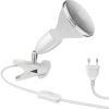 ledscom.de E27 clamp light LIK, white incl. E27 PAR38 LED reflector lamp 1395lm white Lámparas