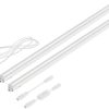 Lámparas ledscom.de LED under-cabinet lights Rigel, each 87.3cm, with switch, each 1002lm, warm white, set of 2