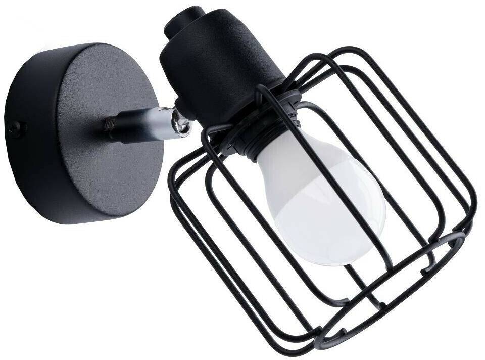 Sollux SL.1114 wall spotlight BELUCI 1xE14/40W/230V black Lámparas