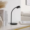 Lámparas Lindby Maori LED table lamp, black, CCT, dimmable, USB