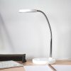 Lindby Milow LED desk lamp, white, metal, 35 cm high Lámparas