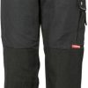 Planam Trousers Canvas 320black/black Ropa de trabajo