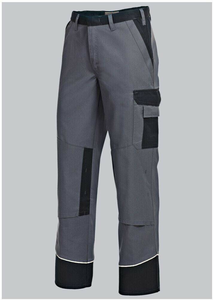 BP Workpants with buttons und knee pockets dark grey/black Ropa de trabajo