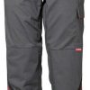 Planam Highline TrousersTrousers schiefer/black/red Ropa de trabajo