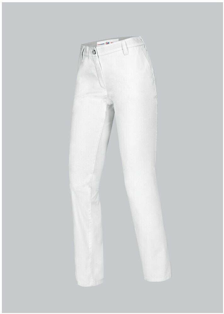 BP Stretch-Chinopants Lady white Ropa de trabajo