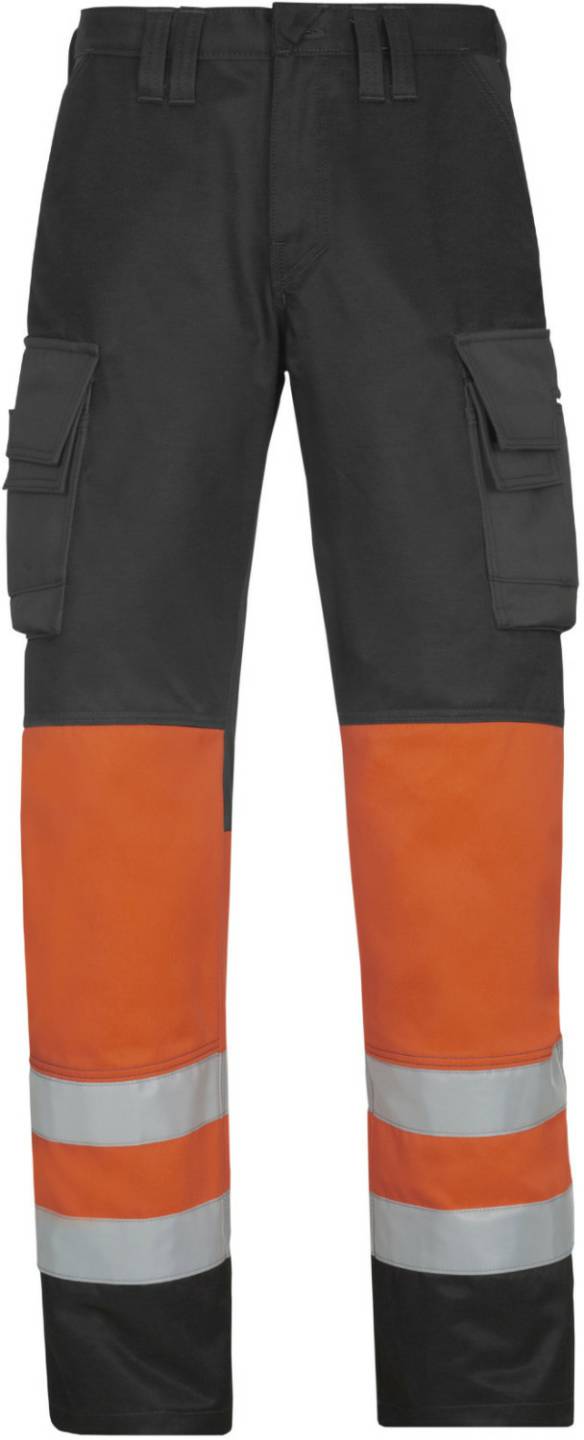 Ropa de trabajo Snickers 3833 High-Vis Trousers Class 1muted black/high visibility yellow