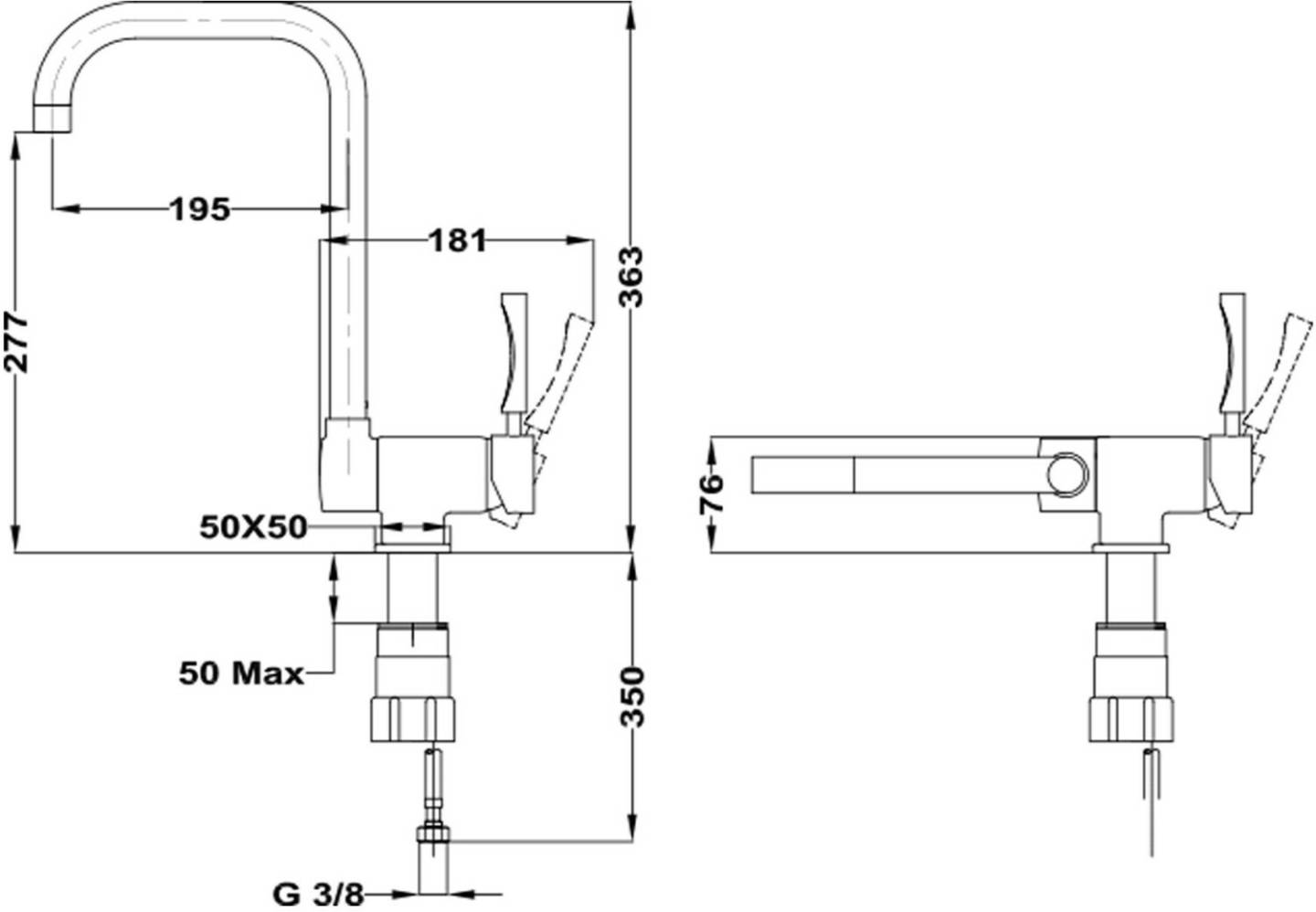 Teka MTP 984 abatible Grifería de cocina