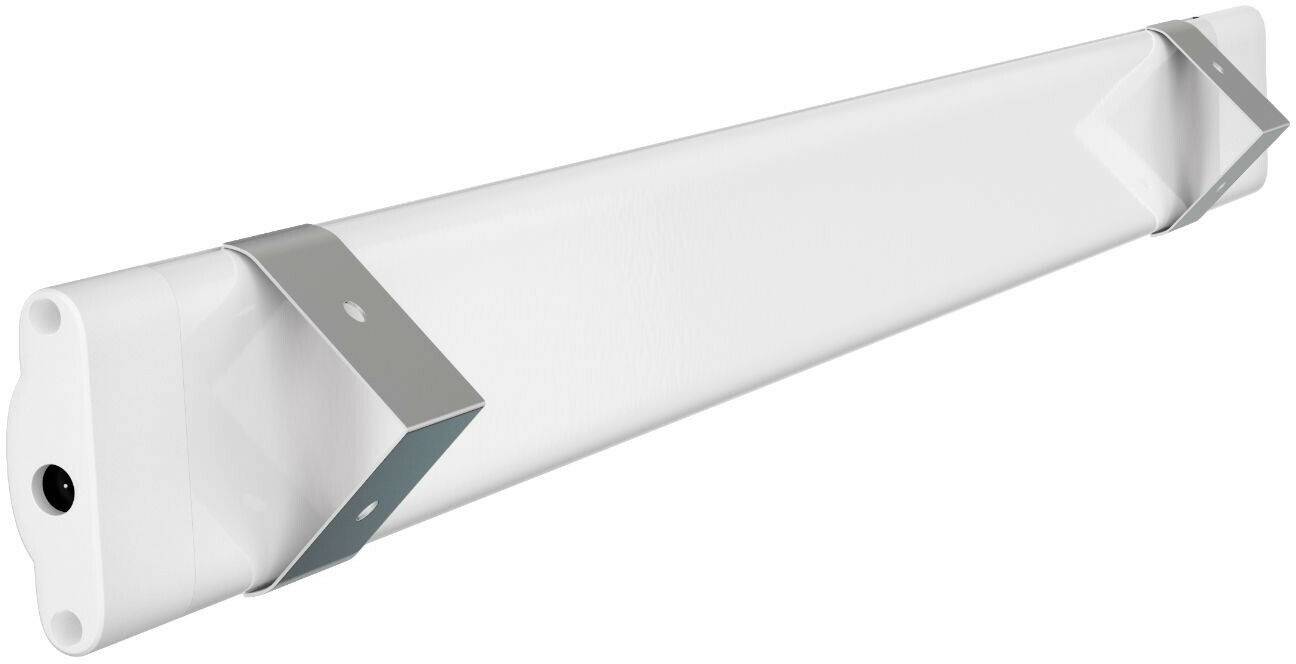 ledscom.de LED under-cabinet light SIRIS, matt white, with connector, corner mounting, flat, 50cm each, 655lm each, white, set of 2 Lámparas