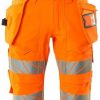 Ropa de trabajo Mascot Shorts lang with cargo pockets Accelerate Safe hi-vis orange