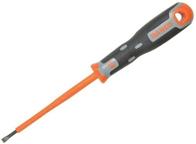 Bahco Tekno+ VDE Slotted Screwdriver 1000v 3.5mm x 100mm BAH033035 Destornilladores