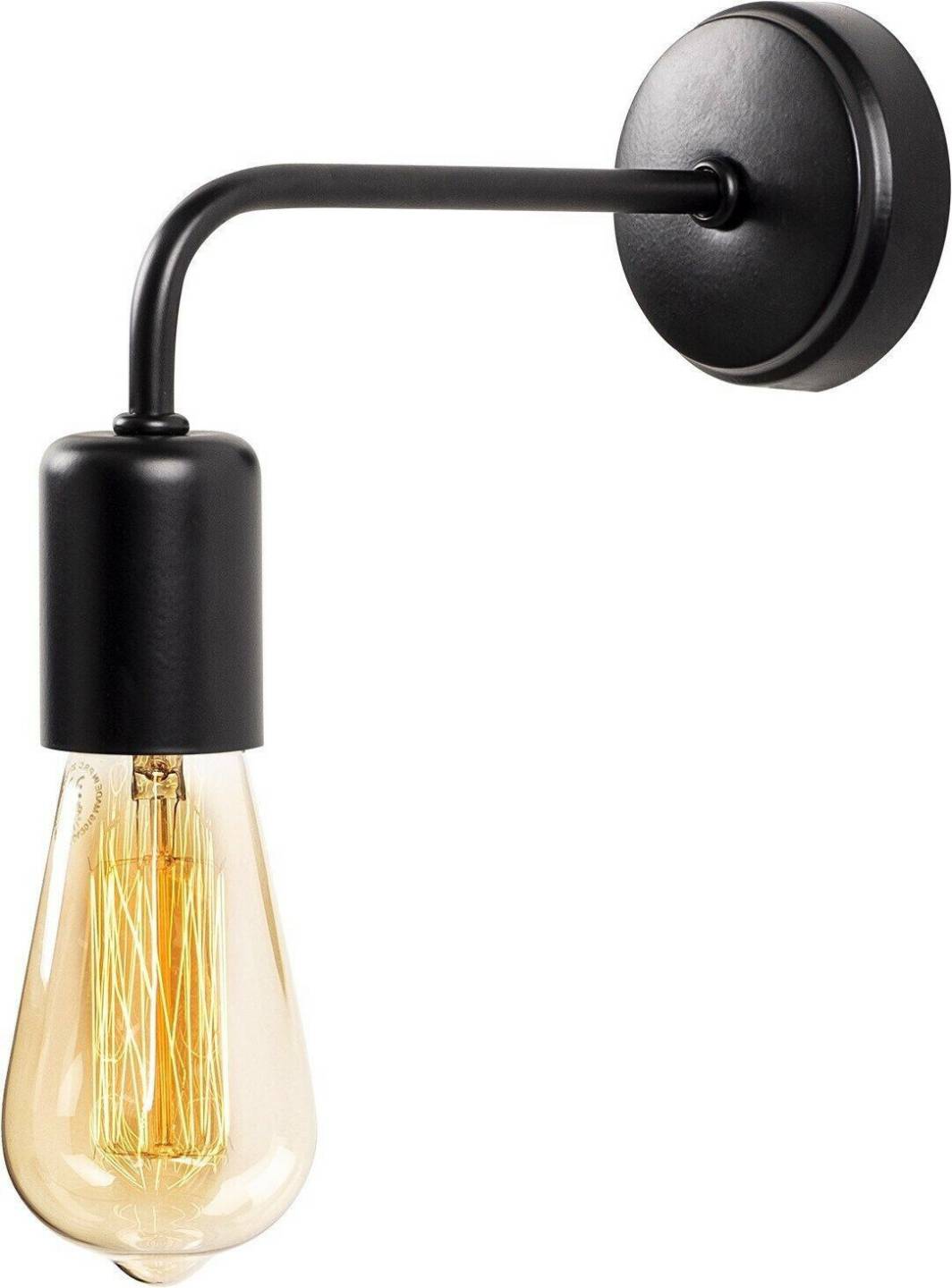 Opviq Wall lamp Denge 3434 with open socket, black Lámparas