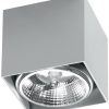 Sollux SL.0699 ceiling light BLAKE gray L: 12, W: 12, H: 11, GU10 socket, dimmable Lámparas