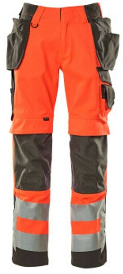 Ropa de trabajo Mascot Wigan Pants with cargo pockets Safe Supreme hi-vis red/dark anthracite