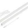 ledscom.de LED under-cabinet lights Rigel, 87.3cm each, 40cm cable, 1002lm each, warm white, set of 2 Lámparas