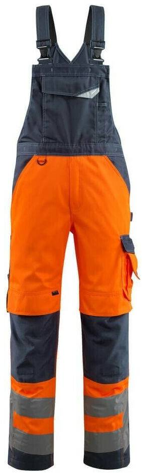 Ropa de trabajo Mascot Newcastle dungarees with knee pockets Safe Supreme hi-vis orange/blackblue