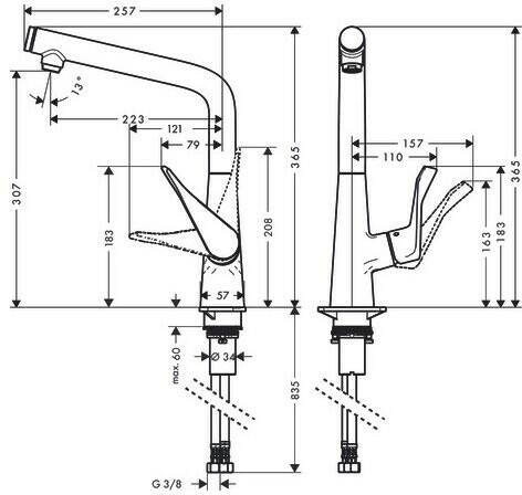 Hansgrohe 14785800 Grifería de cocina