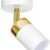 Lámparas Ceiling spotlight Joker, white/gold, one-bulb