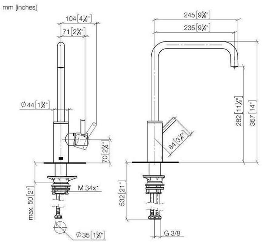 Dornbracht 33815861-33 Grifería de cocina