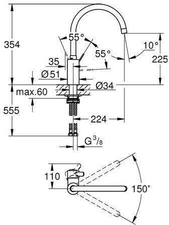 GROHE 3284332843DC2 Grifería de cocina