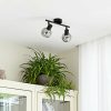 Lámparas Lindby Arna ceiling light, black, 2-bulb