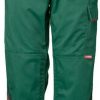 Ropa de trabajo Planam Highline TrousersTrousers green/black/red