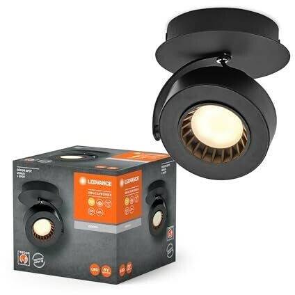 LEDVANCE LED wall spotlight Venus 3,000 K switch black Lámparas