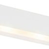 QAZQA Modern white 2-bulb - Tjada Novo plaster rectangular - LED suitable G9 Lámparas