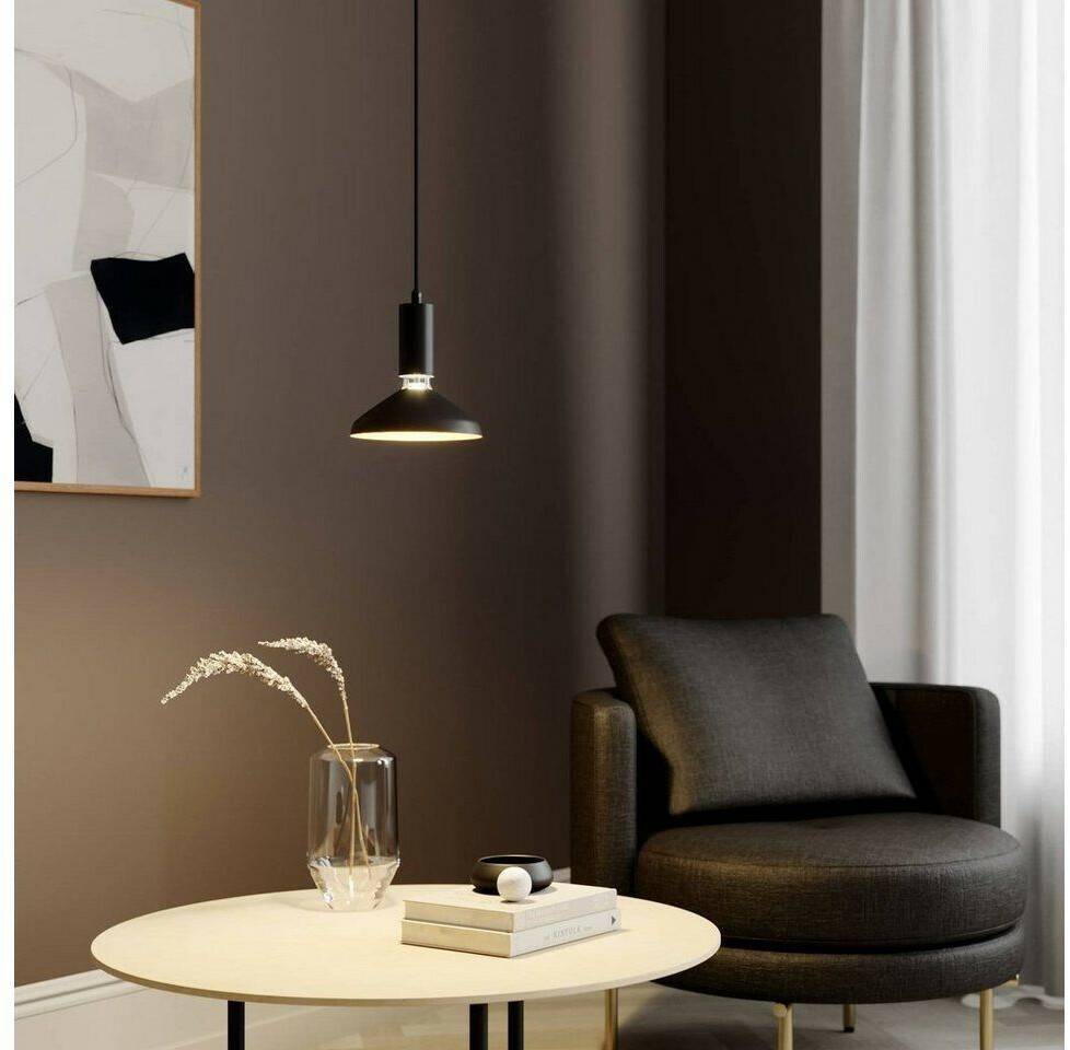 Arcchio Jaika pendant lamp, single-flame, black Lámparas