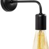 Opviq Wall lamp Denge 3434 with open socket, black Lámparas