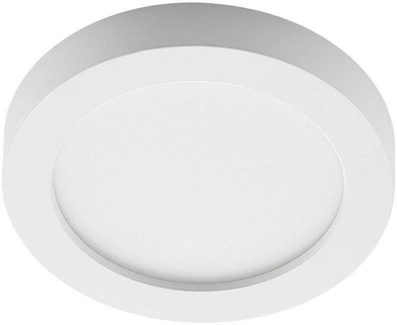 PRIOS Edwina LED ceiling light, white, 22.6 cm, dimmable Lámparas