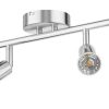 Lámparas ledscom.de Ceiling light LUNARA, four-bulb incl. 468lm LED GU10 lamps each, warm white