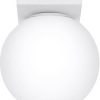 Lámparas Sollux SL.1146 ceiling lamp YOLI 1XG9 12W steel white L:12cm W:12cm H:14.5cm dimmable