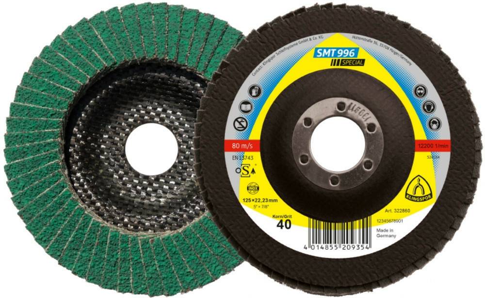 Klingspor SMT 996 125 x 22,23 mm, K 60 (322853) Lijas y discos