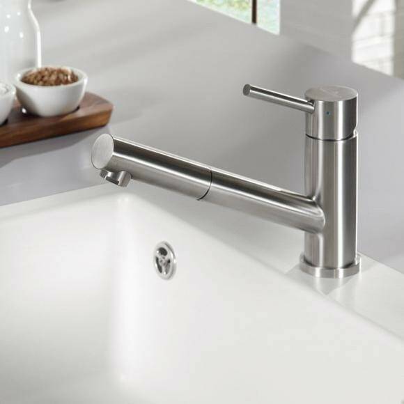 Grifería de cocina Villeroy & Boch Como Showerstainless steel polished (925200LE) plateado