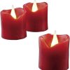 Hellum LED velas de cera Set de 6 (4,2 cm) Hellum LED velas de cera Set de 6 (4,2 cm)vela rojo Set de