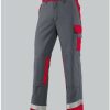 Ropa de trabajo BP Multinorm-pants APC2 with Reflexstreifen dark grey/red