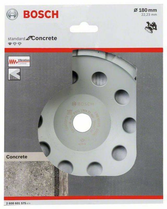 Bosch Standard for Concrete 180 x 22,23 x 5 mm (2 608 601 575) Lijas y discos