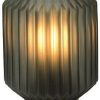 Beacon Lighting Clancy table lamp, smoke gray glass shade, height 17 cm Lámparas