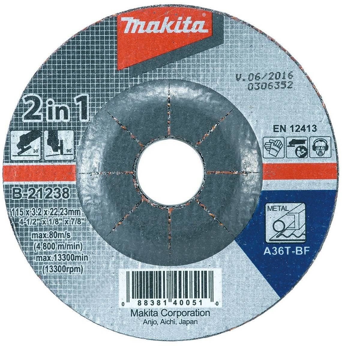 Makita B-21238-40 Lijas y discos